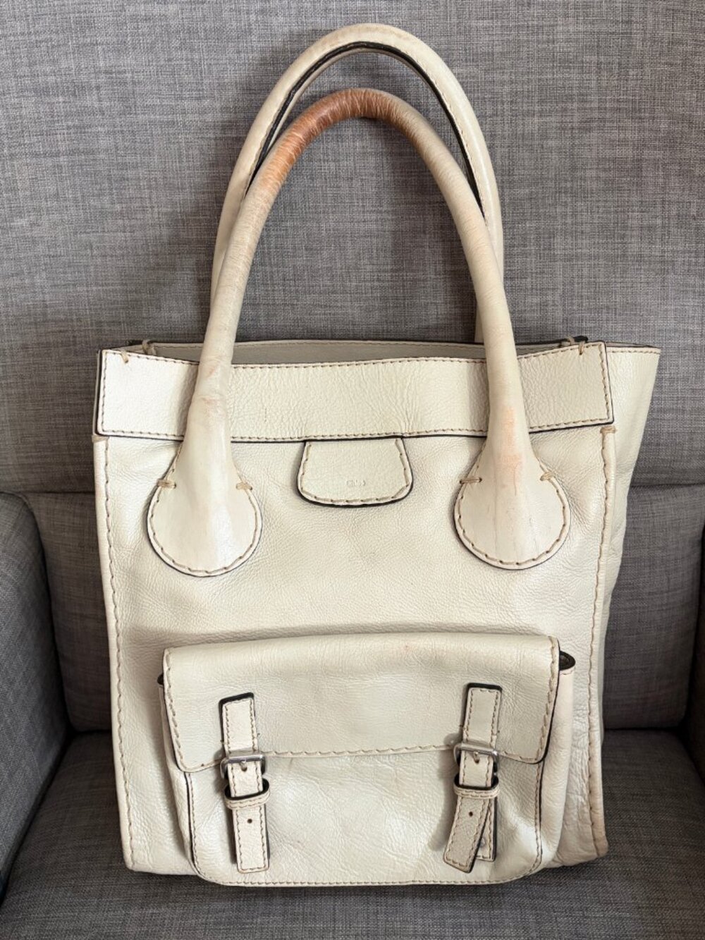 Gorgeous vintage Chole Edith shopper tote - project bag